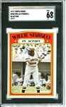 1972 Topps #448 Willie (Action) Stargell 7 card progressive proof.